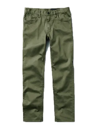 Men's Roark HWY 133 5-Pocket Slim Straight Fit Twill Jeans - Military