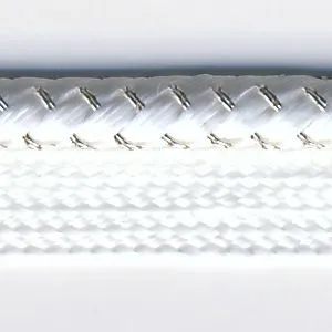 Metallic Piping #2 Silver & White