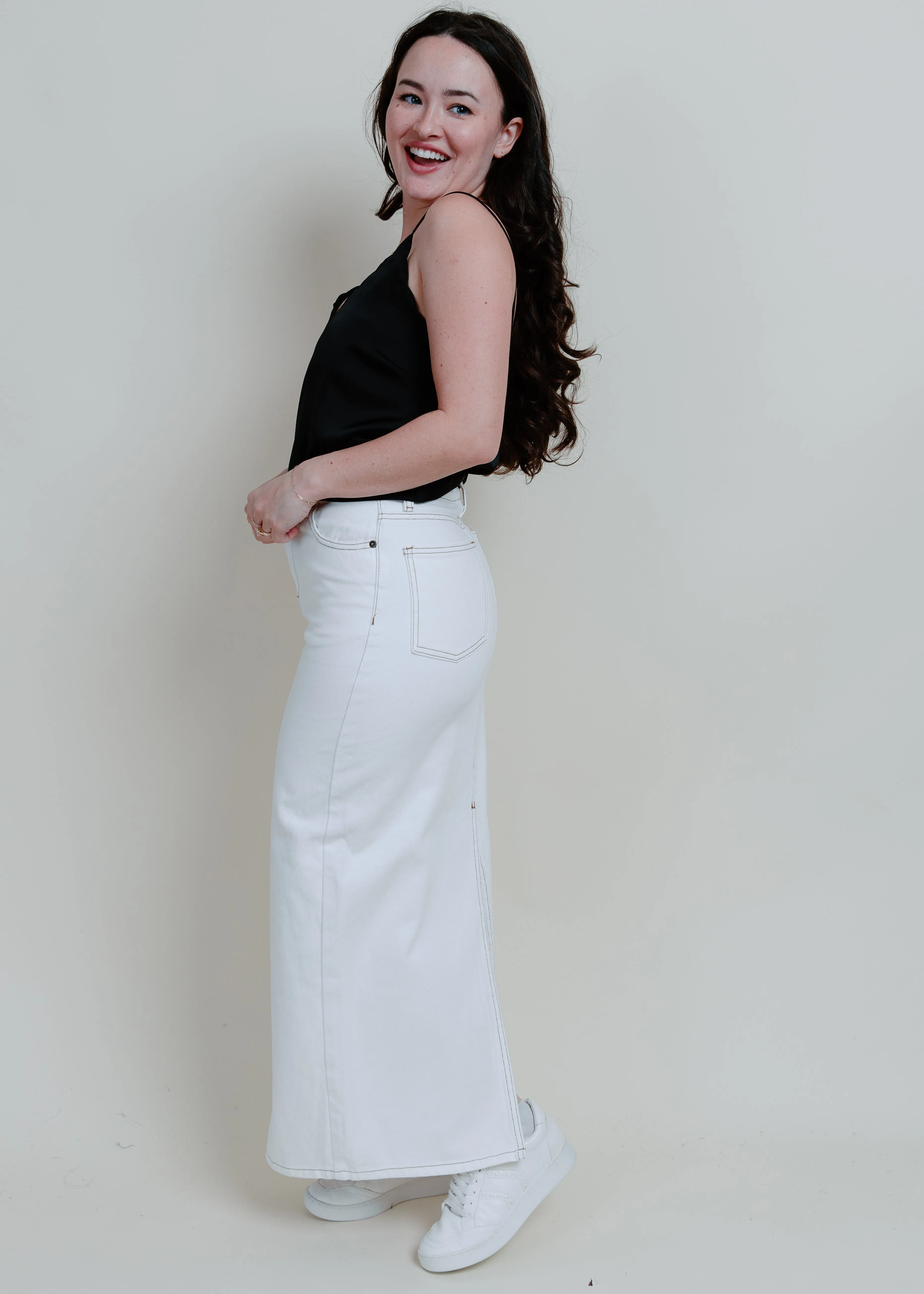 Miley Denim Midi Skirt