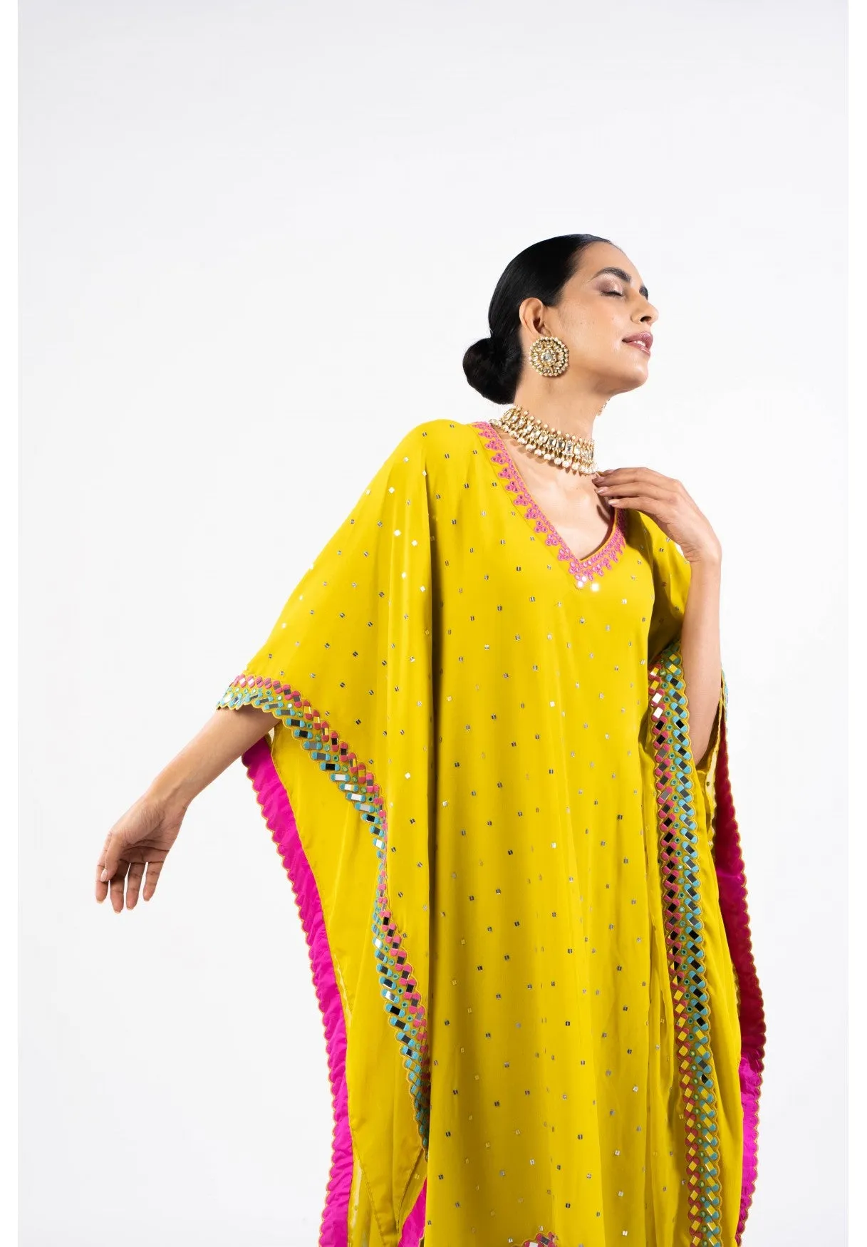 Moss Green Kaftan Set