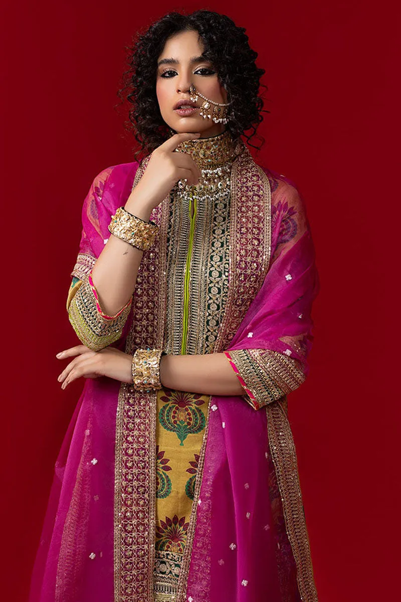 Mustard Gharara Kameez for Pakistani Wedding Dresses