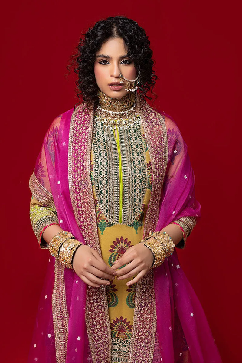 Mustard Gharara Kameez for Pakistani Wedding Dresses