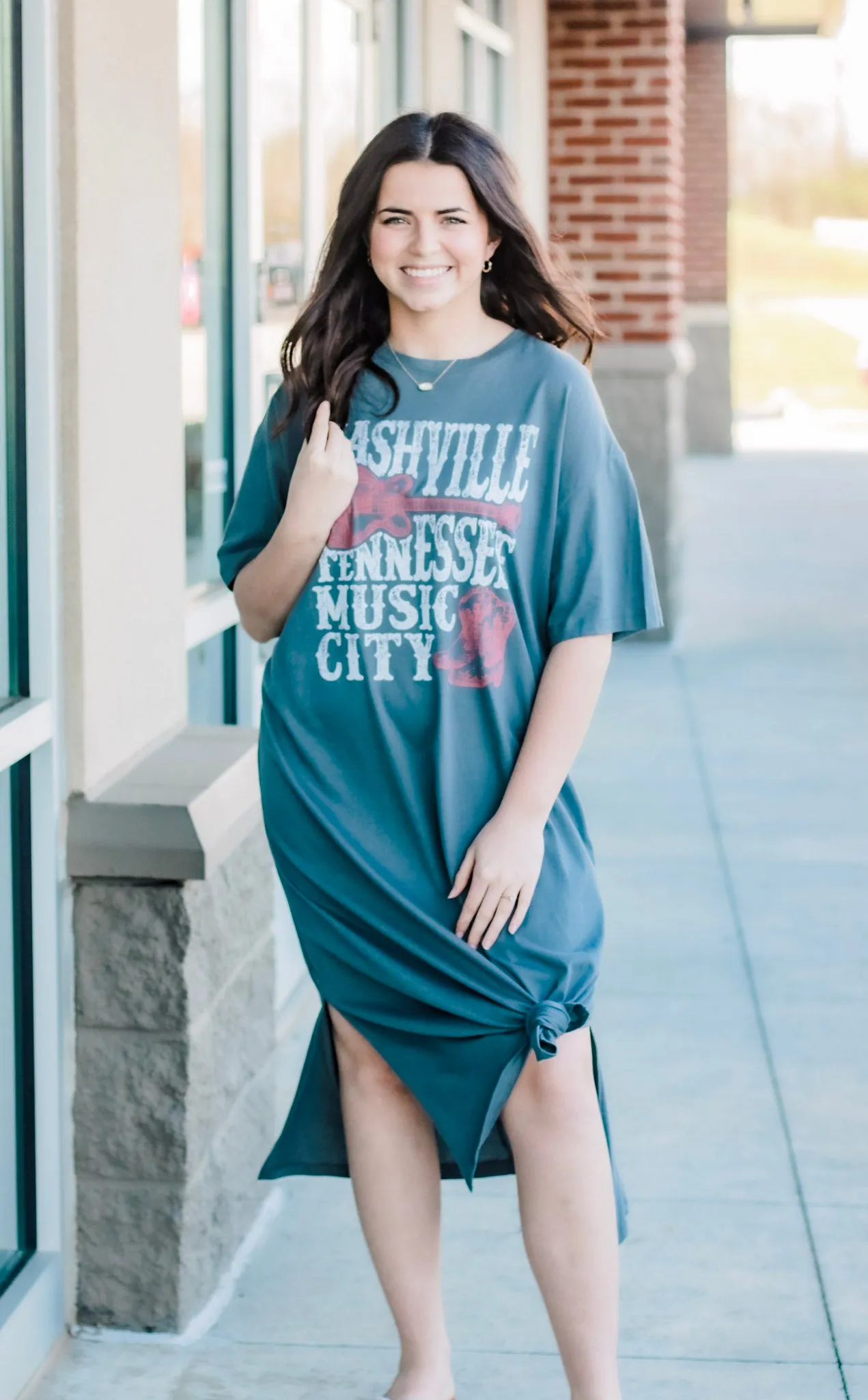 Night in Nashville T-Shirt Dress