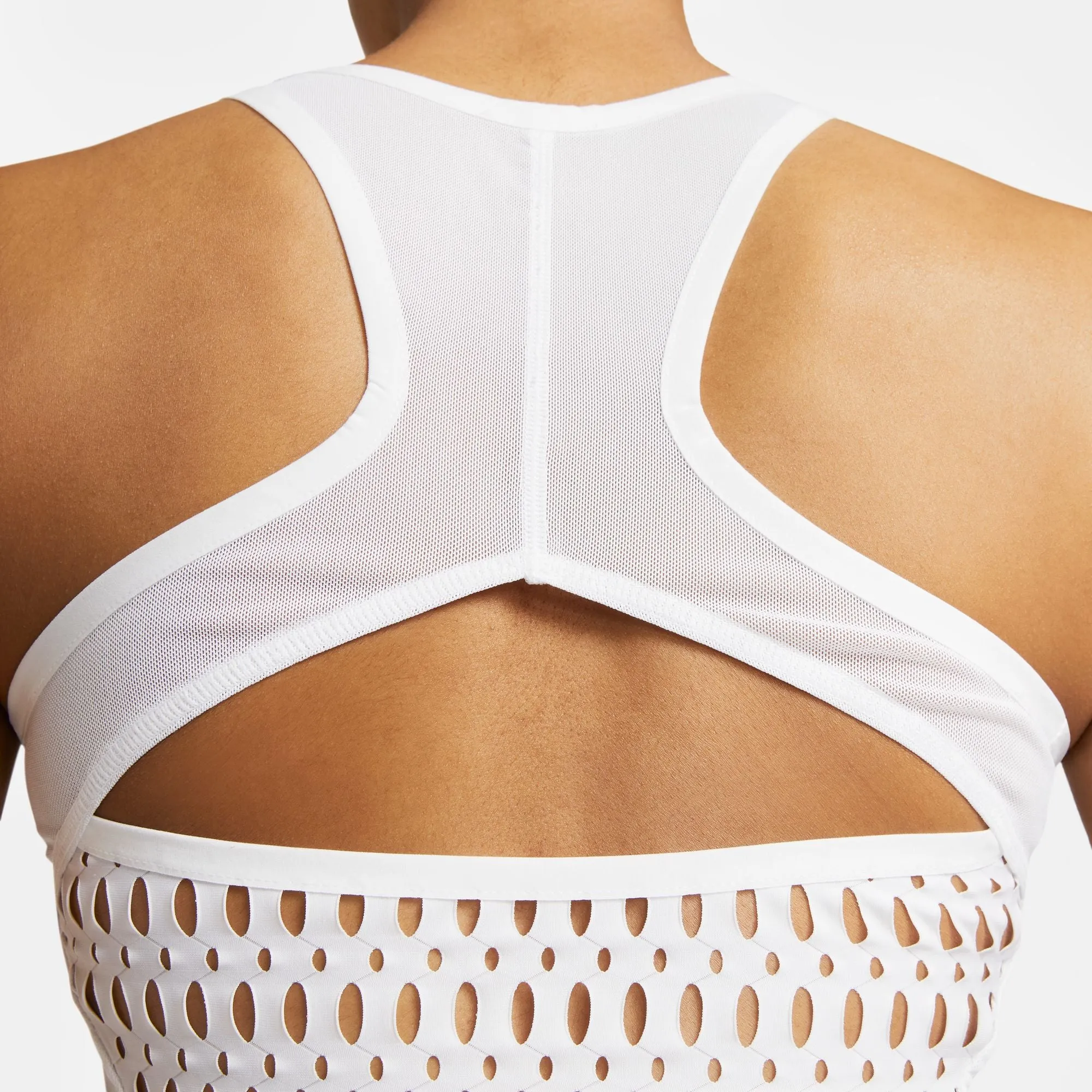 Nike Women's  Dri-FIT Slam Tank (White/Black)