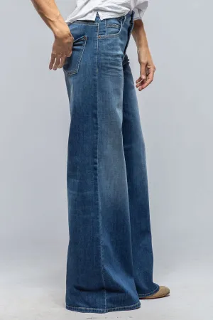 Palazzo Jean In Mid Wash Blue
