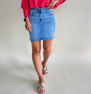 Peyton Denim Mini Skirt