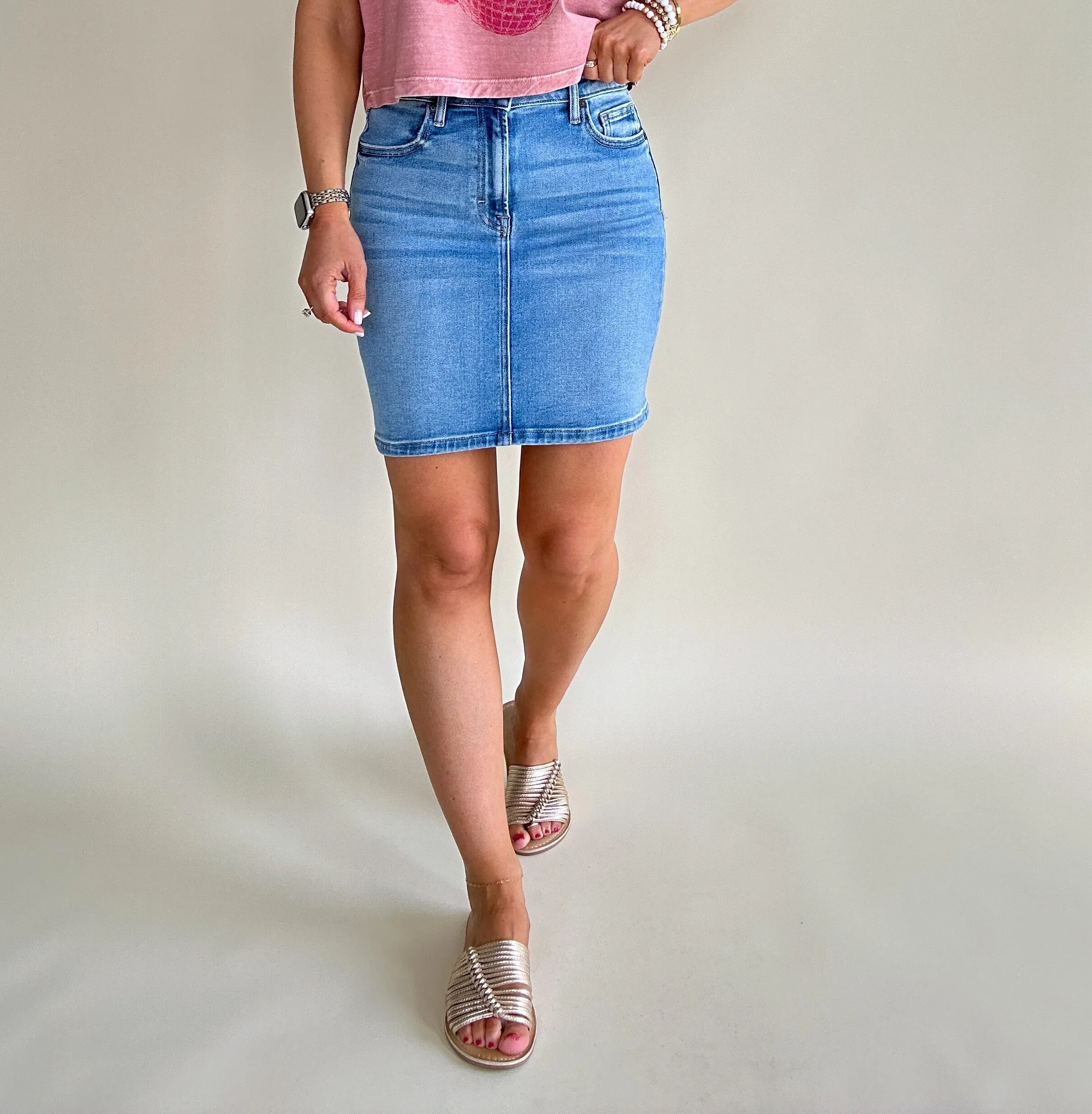 Peyton Denim Mini Skirt