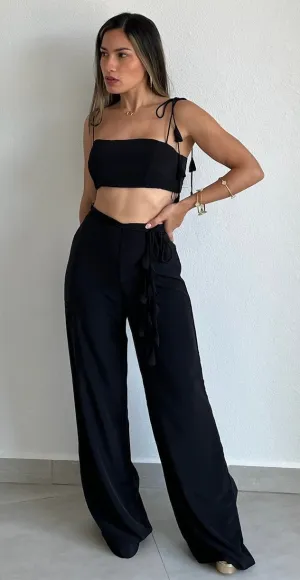 Phenomenal Style Black Two-Piece Set
