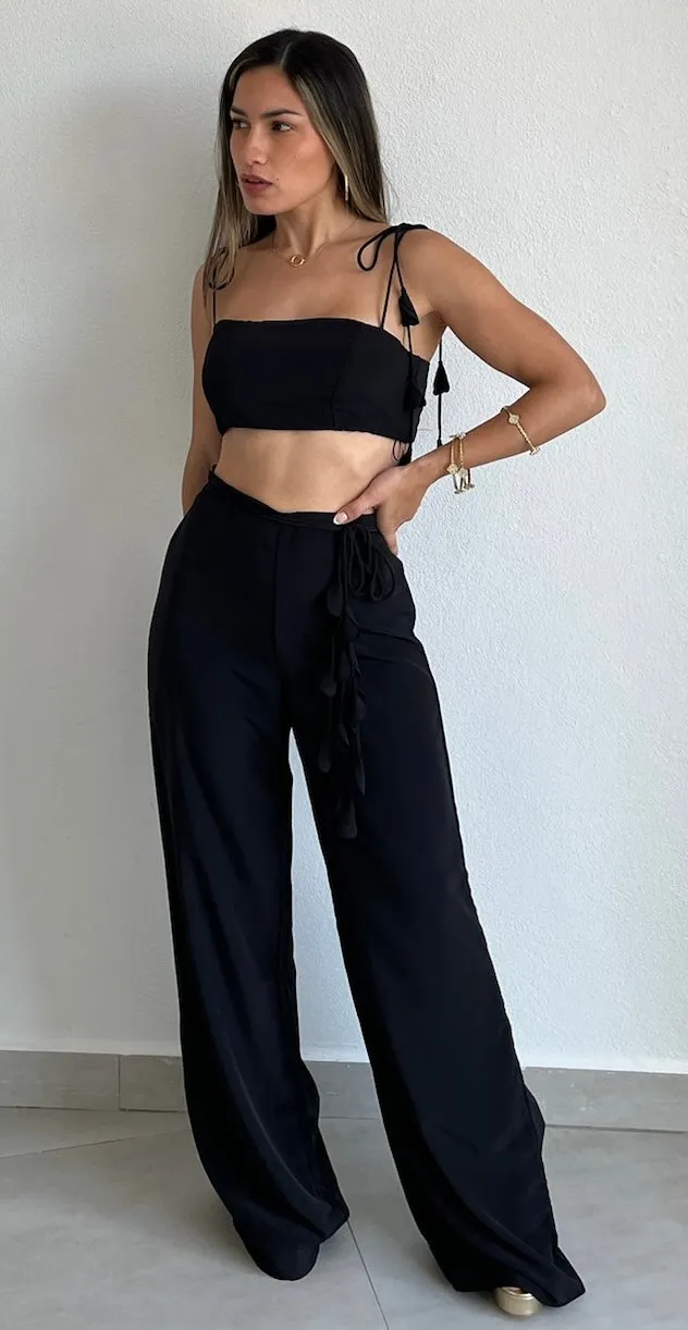 Phenomenal Style Black Two-Piece Set