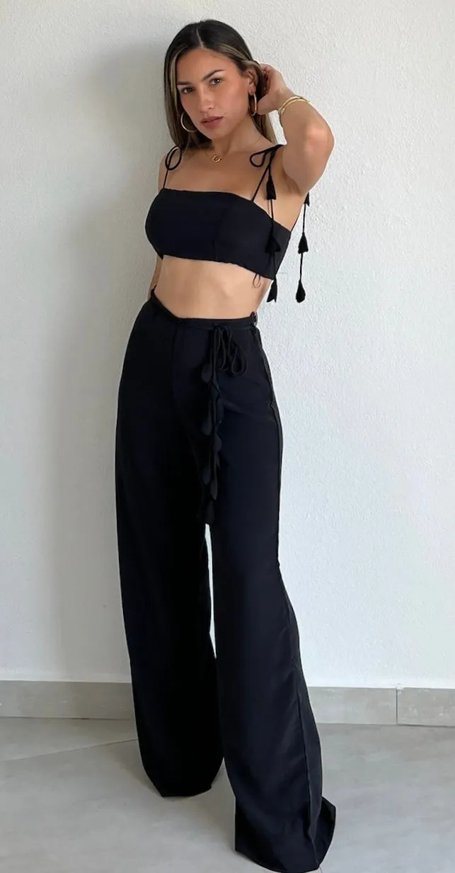 Phenomenal Style Black Two-Piece Set