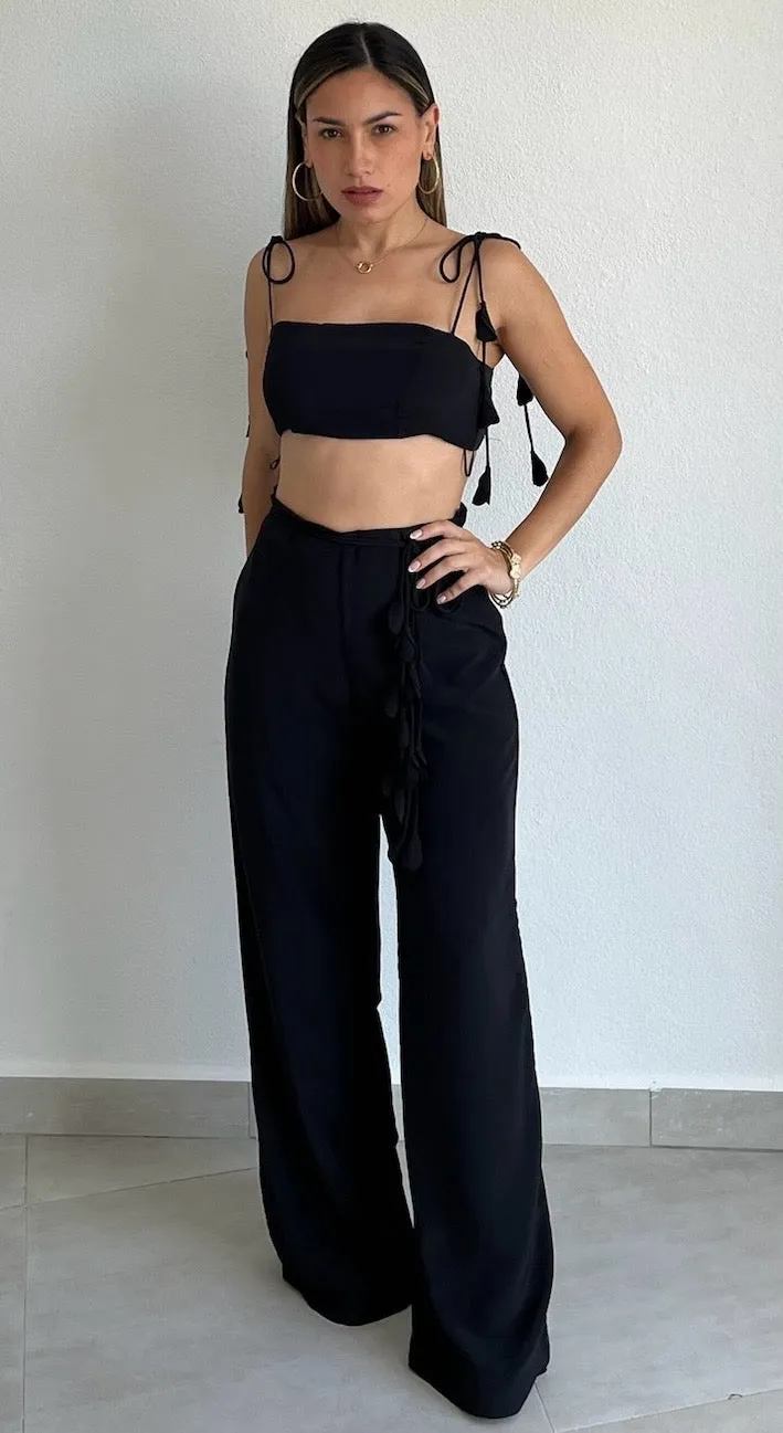 Phenomenal Style Black Two-Piece Set
