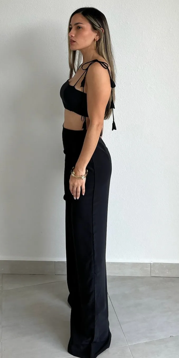 Phenomenal Style Black Two-Piece Set