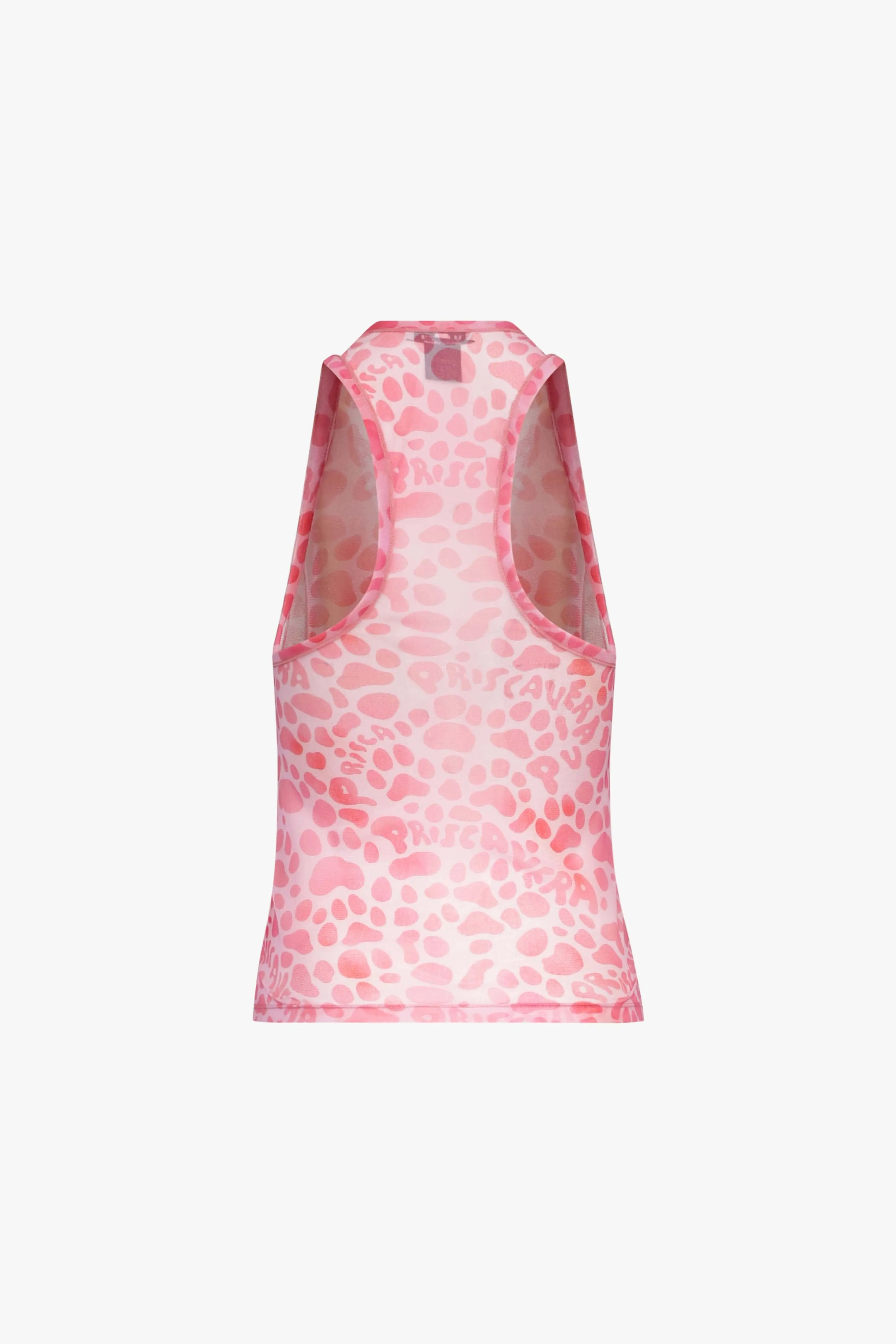 Pink Paws Mesh Racerback Tank Top