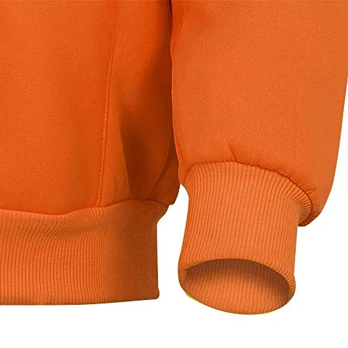 Pioneer V1060350 High Visibility Safety Hoodie, Polyester Fleece