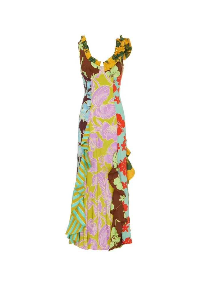 Poppy Spliced Midi Dress
