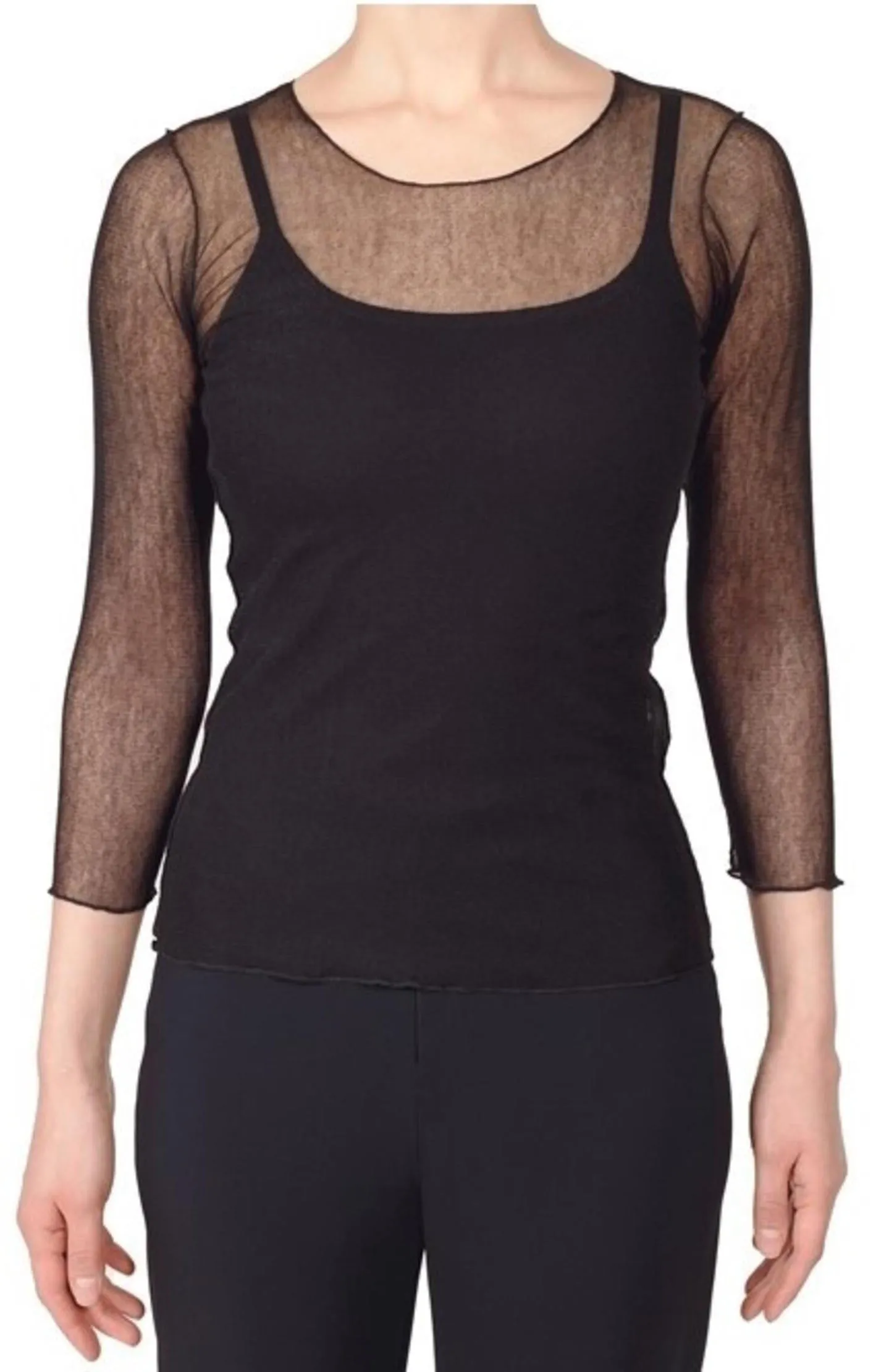Porto Diva Sheer Mesh Tee
