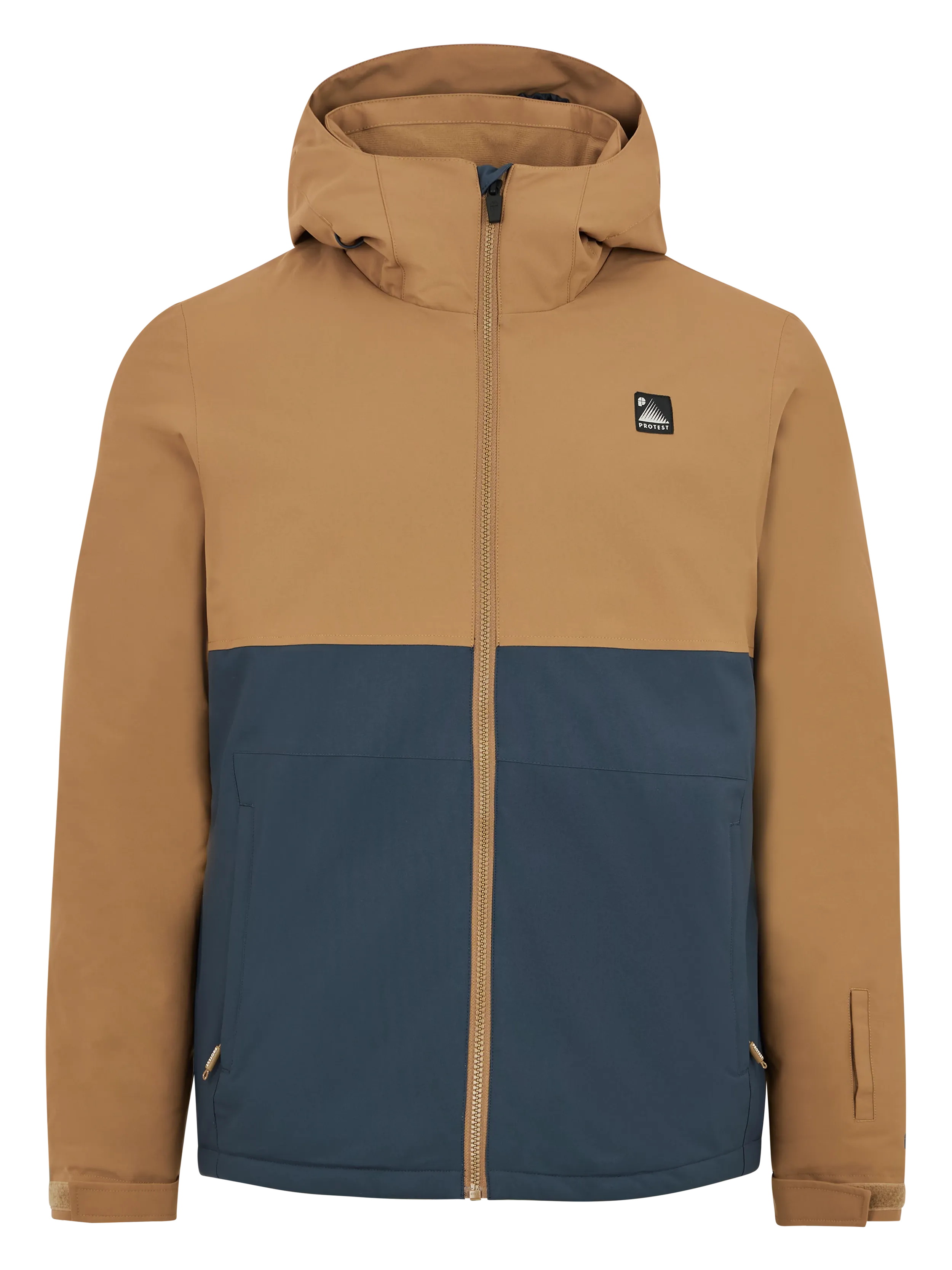 Protest Aldego Jacket Mens Sandy Brown