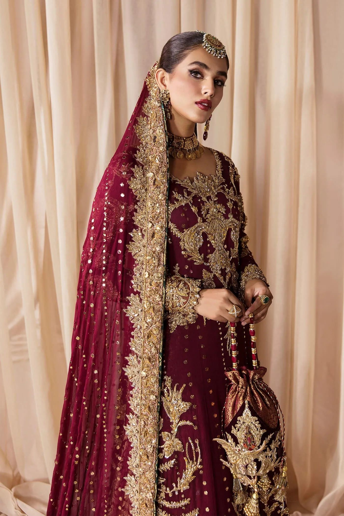 Purple Chiffon Lehenga Shirt Pakistani Wedding Dresses