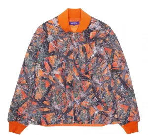 QUILTED CAMO PUFFER