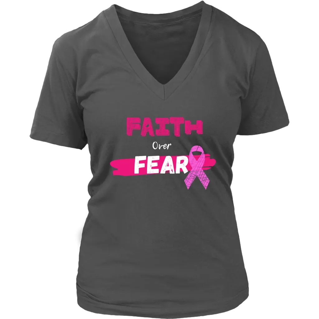 "Faith Over Fear" Breast Cancer Tee