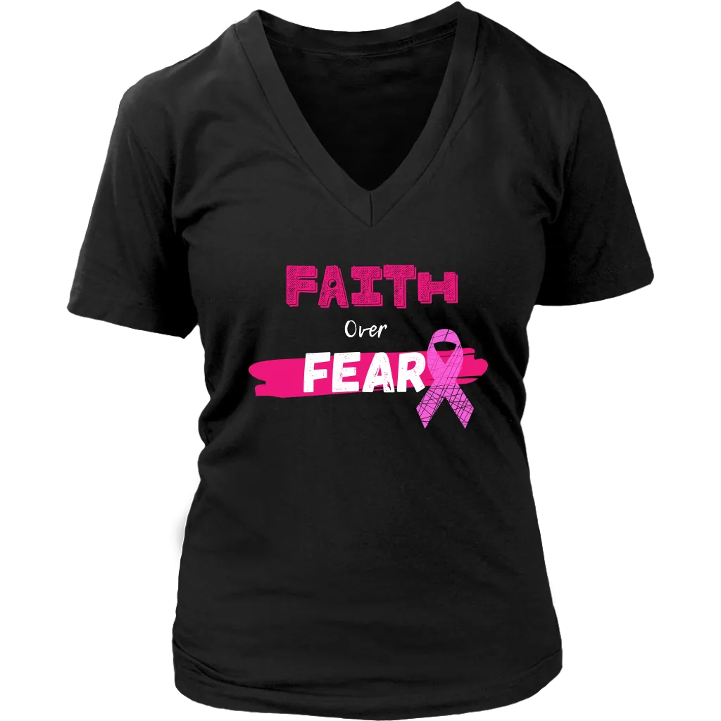 "Faith Over Fear" Breast Cancer Tee