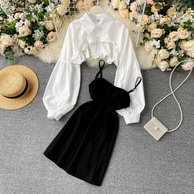 "WHITE HALF" SHIRT / DRESS N092305