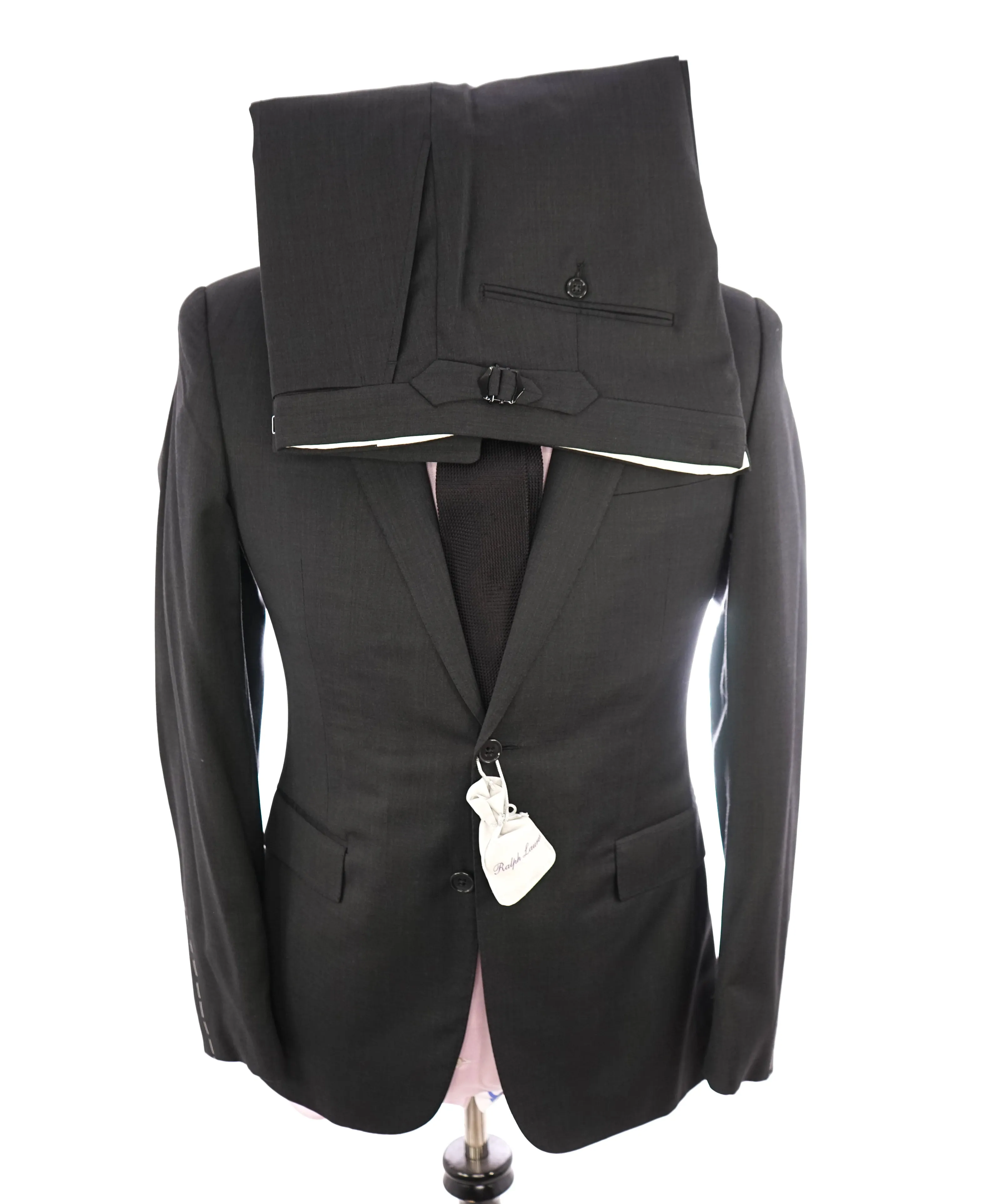 RALPH LAUREN PURPLE LABEL - Closet Staple Charcoal 2-Button Suit - 38R