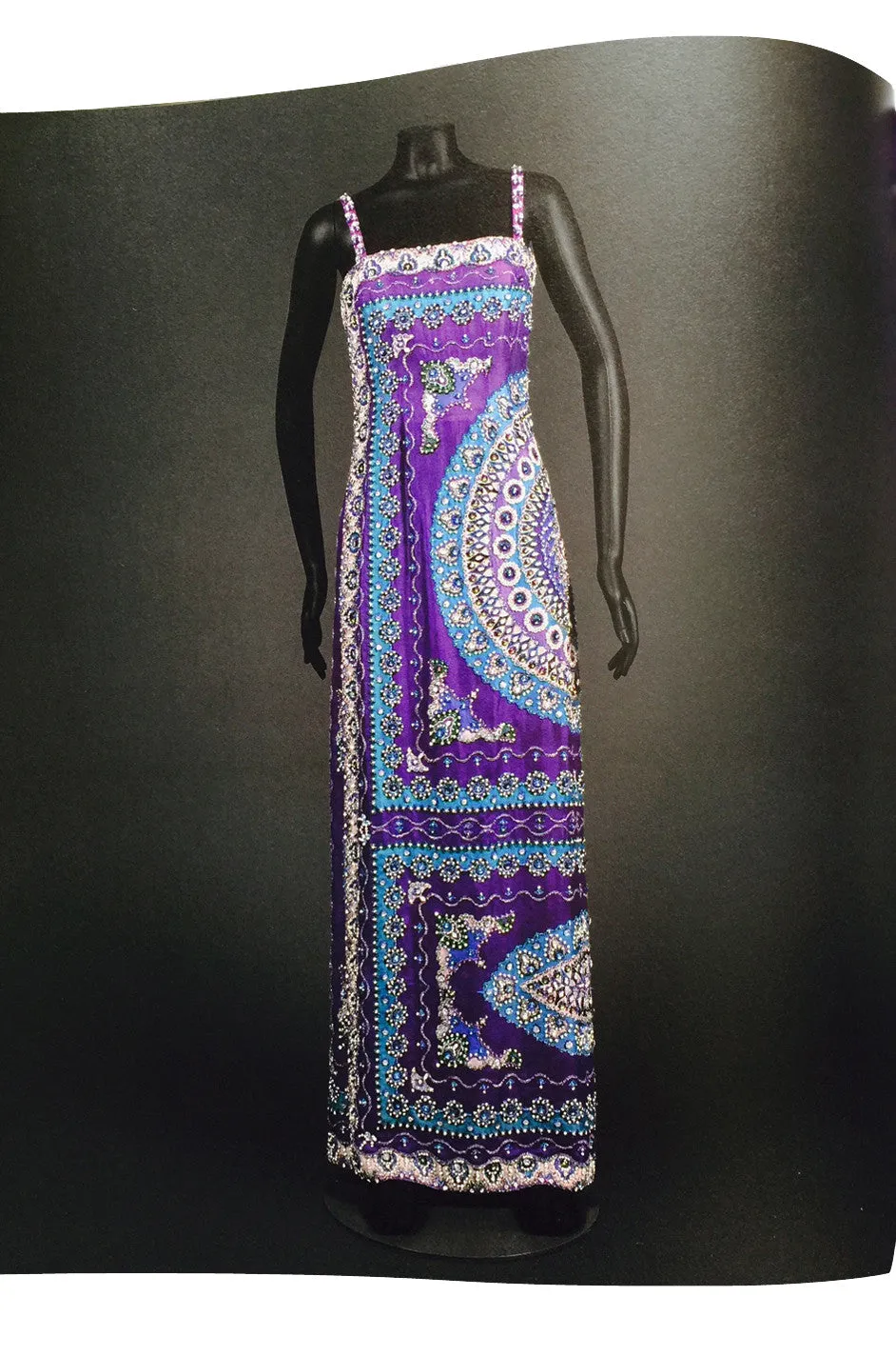Rare 1960s Emilio Pucci Couture Beaded Jumpsuit