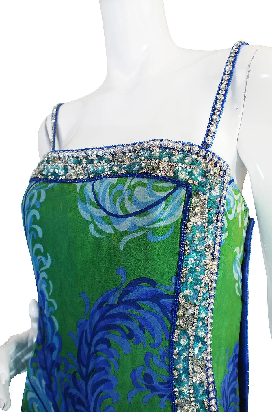 Rare 1960s Emilio Pucci Couture Beaded Jumpsuit