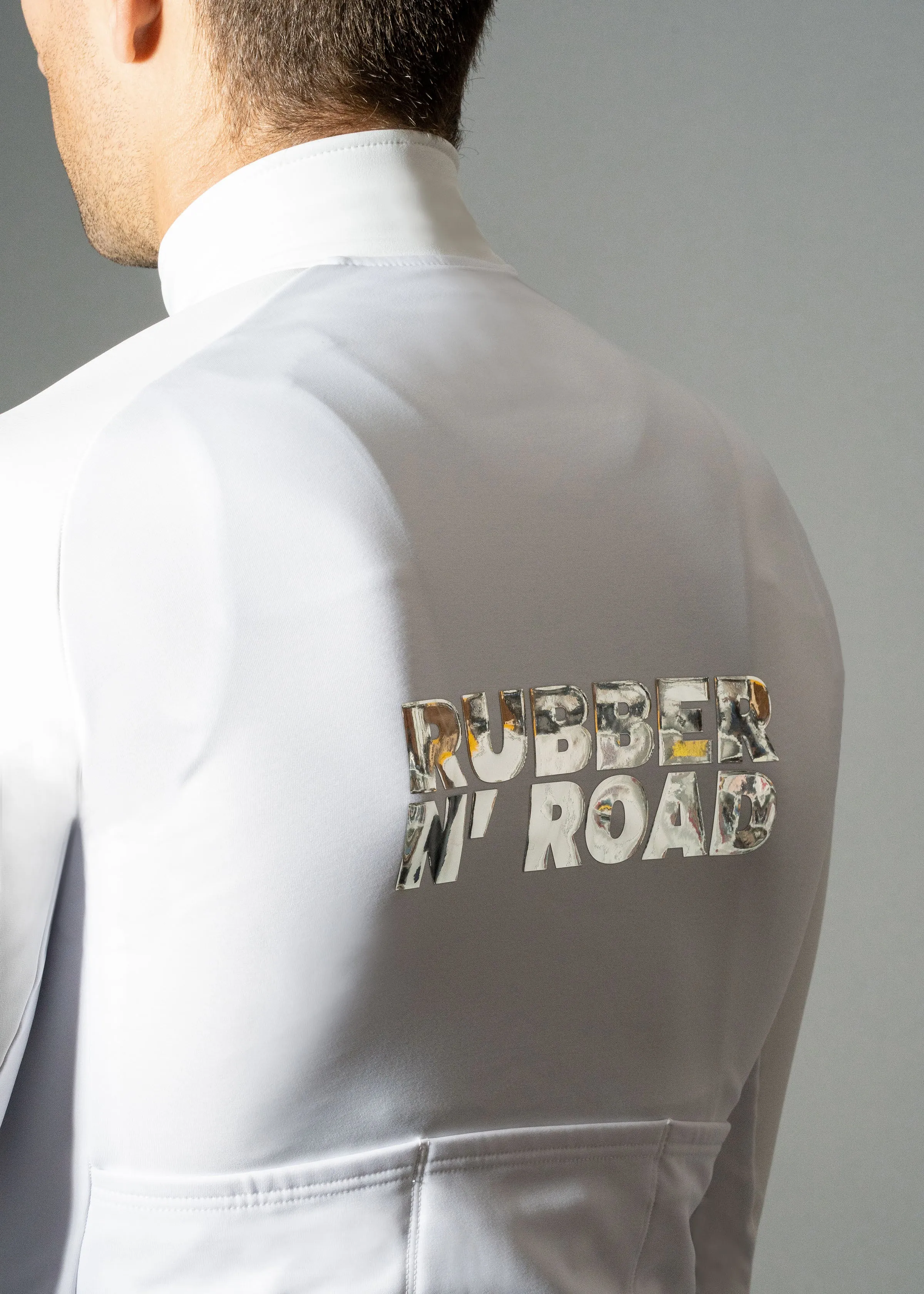 Rebel Hybrid Jacket - White / Chrome
