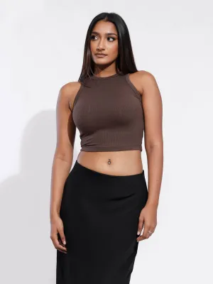 Riri Sleeveless Halter Neck Crop Top