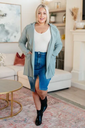 Risen Cargo Denim Skirt