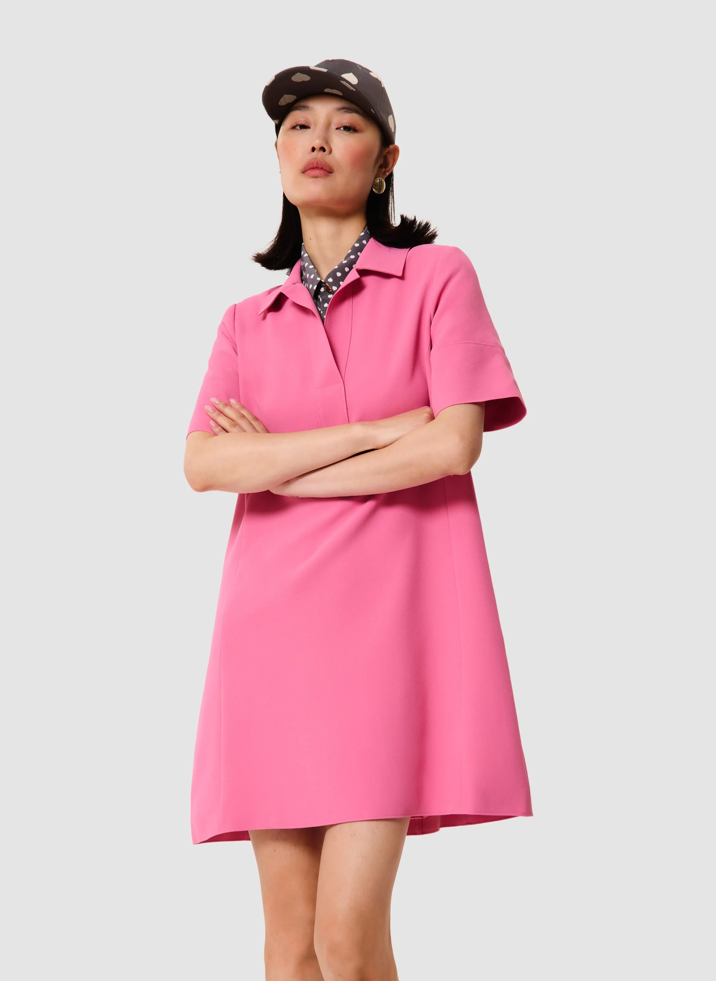 Robby Crepe Dress in Rose