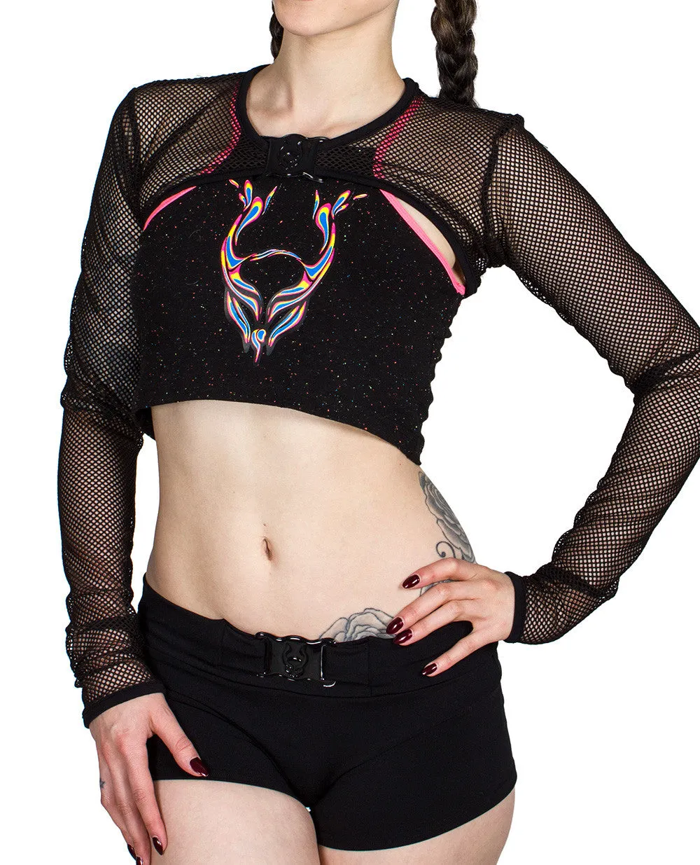 ROCKER MESH SHRUG