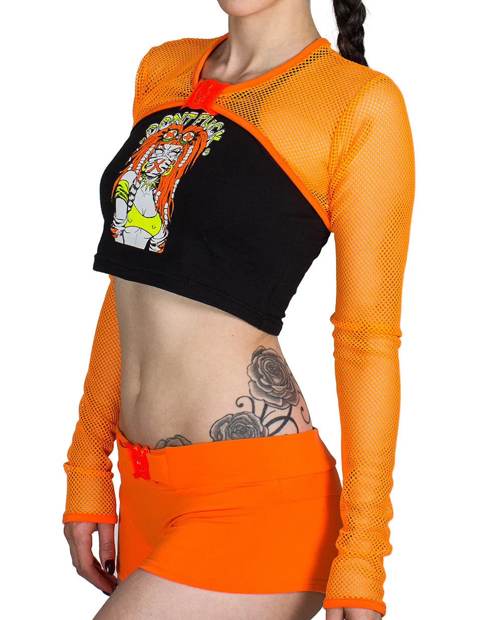 ROCKER MESH SHRUG