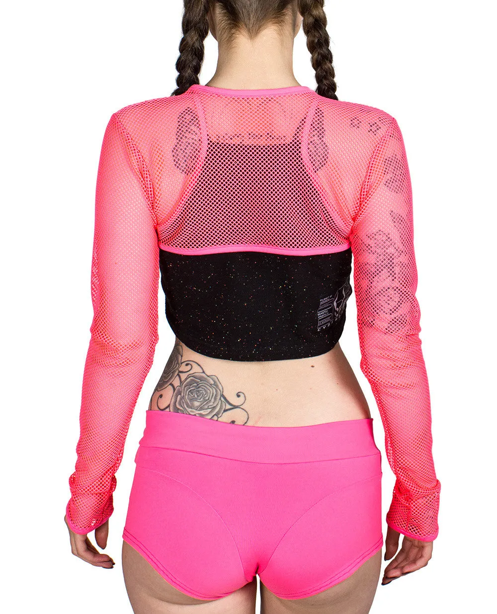 ROCKER MESH SHRUG