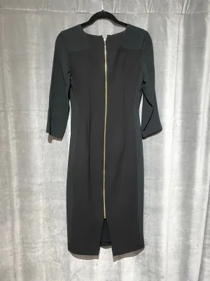 Roland Mouret for Neiman Marcus V Neck Crepe Stretch Dress