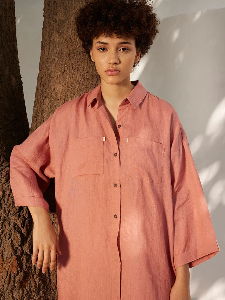 Rose Blossom Shirt Dress