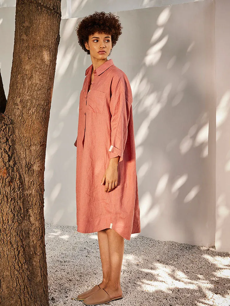 Rose Blossom Shirt Dress
