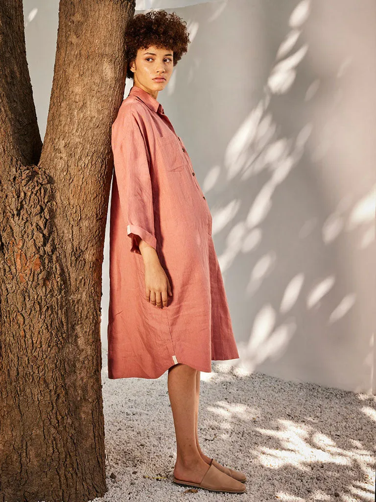 Rose Blossom Shirt Dress