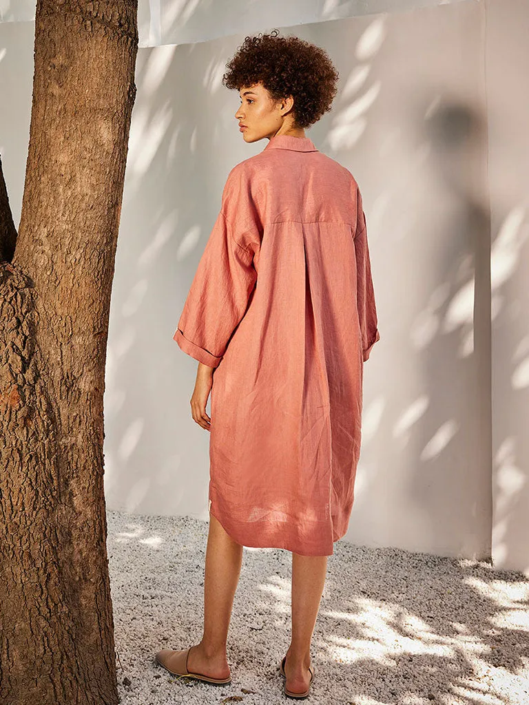 Rose Blossom Shirt Dress