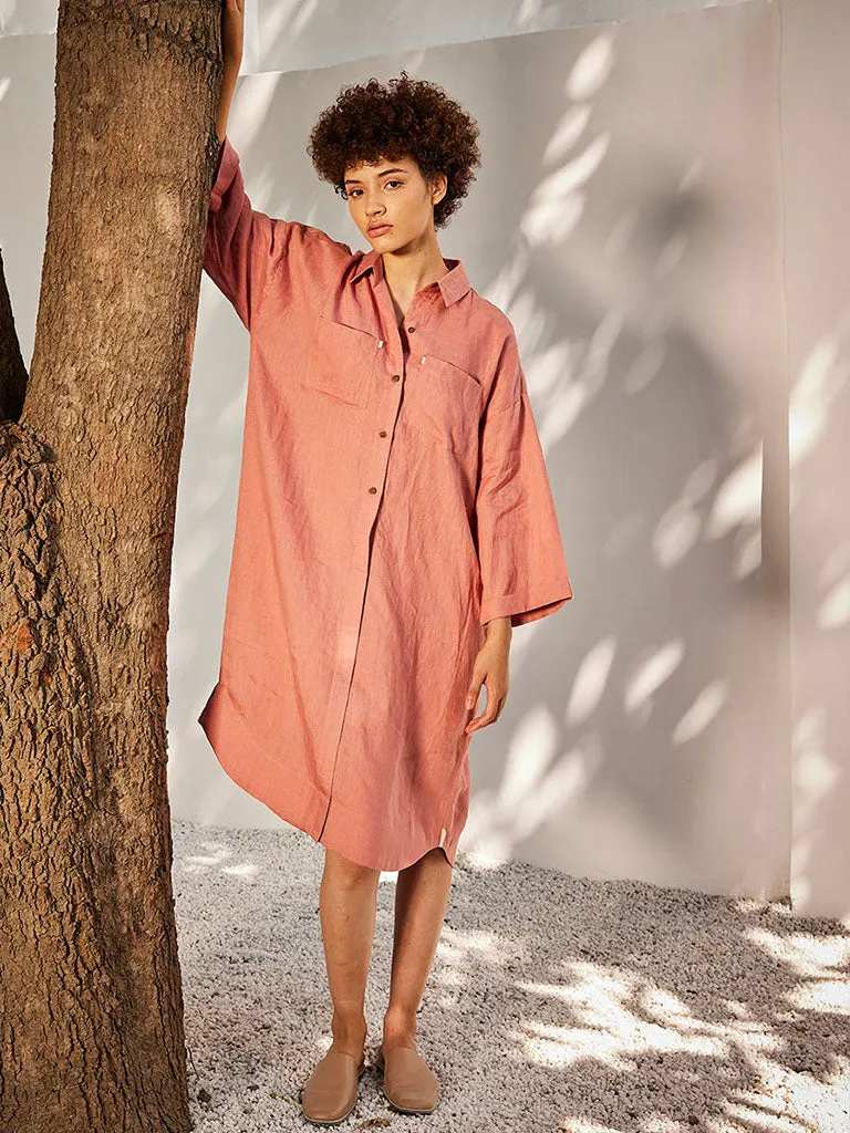 Rose Blossom Shirt Dress