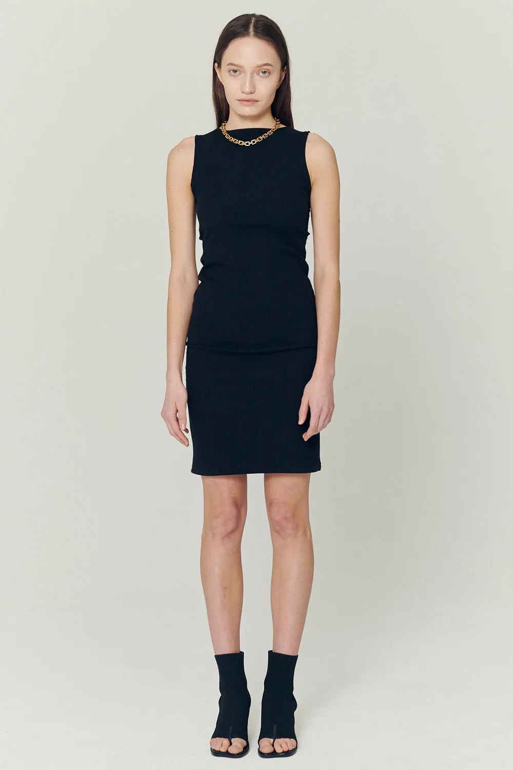 Samantha Back Cut-Out Midi Dress