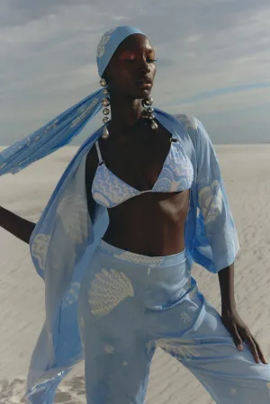 Shellegance White Shells and Sand- Corsica  pants