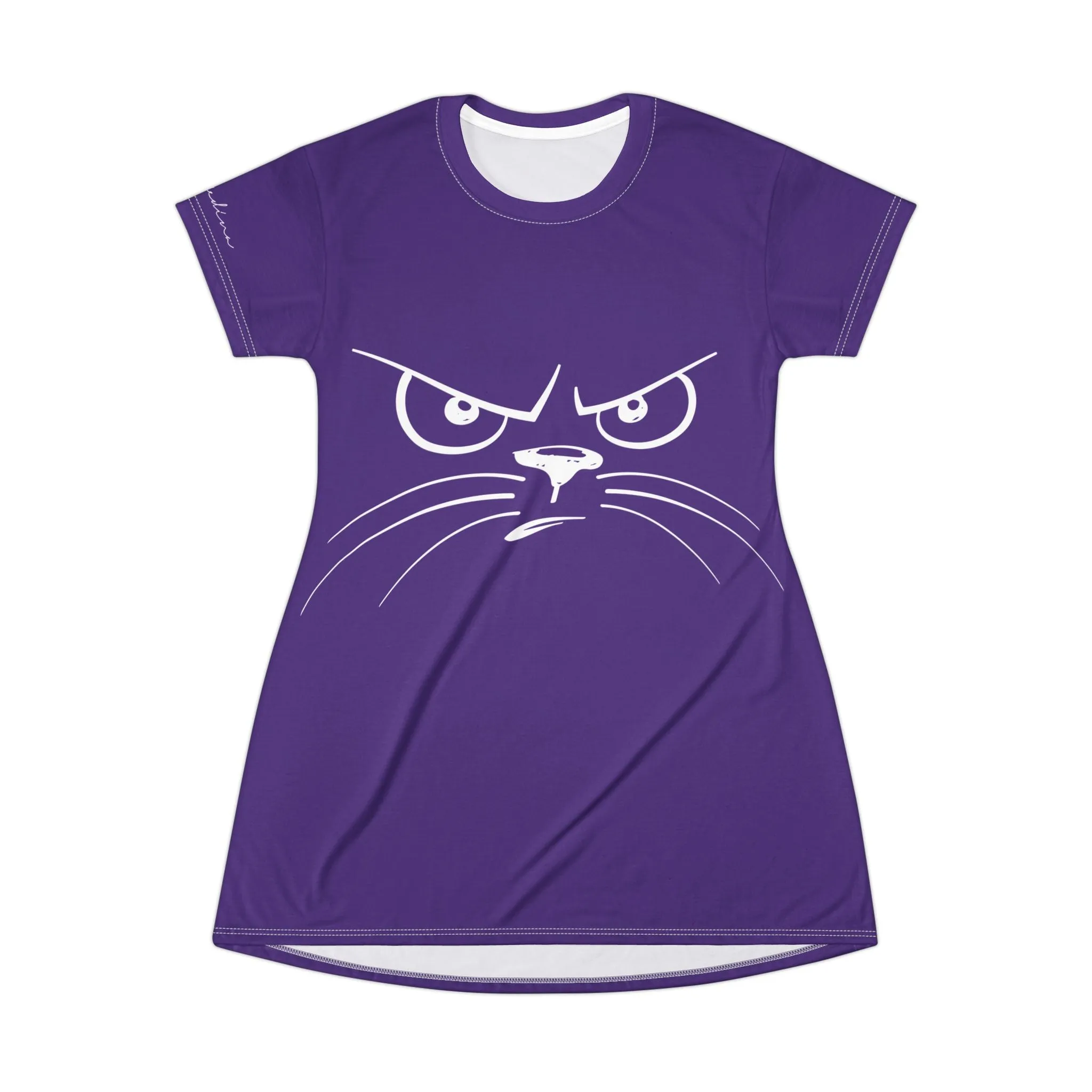 Shirtdress, Purple Mad Cat