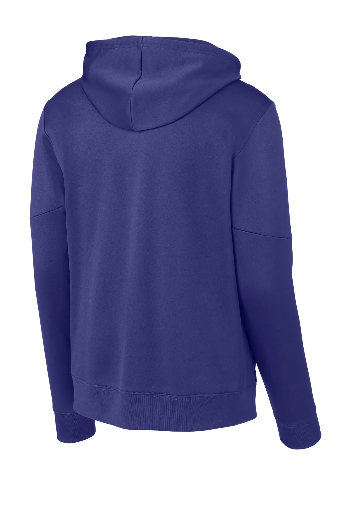 Sport-Tek Sport-Wick Fleece United Pullover Hoodie ST255 Purple/ White