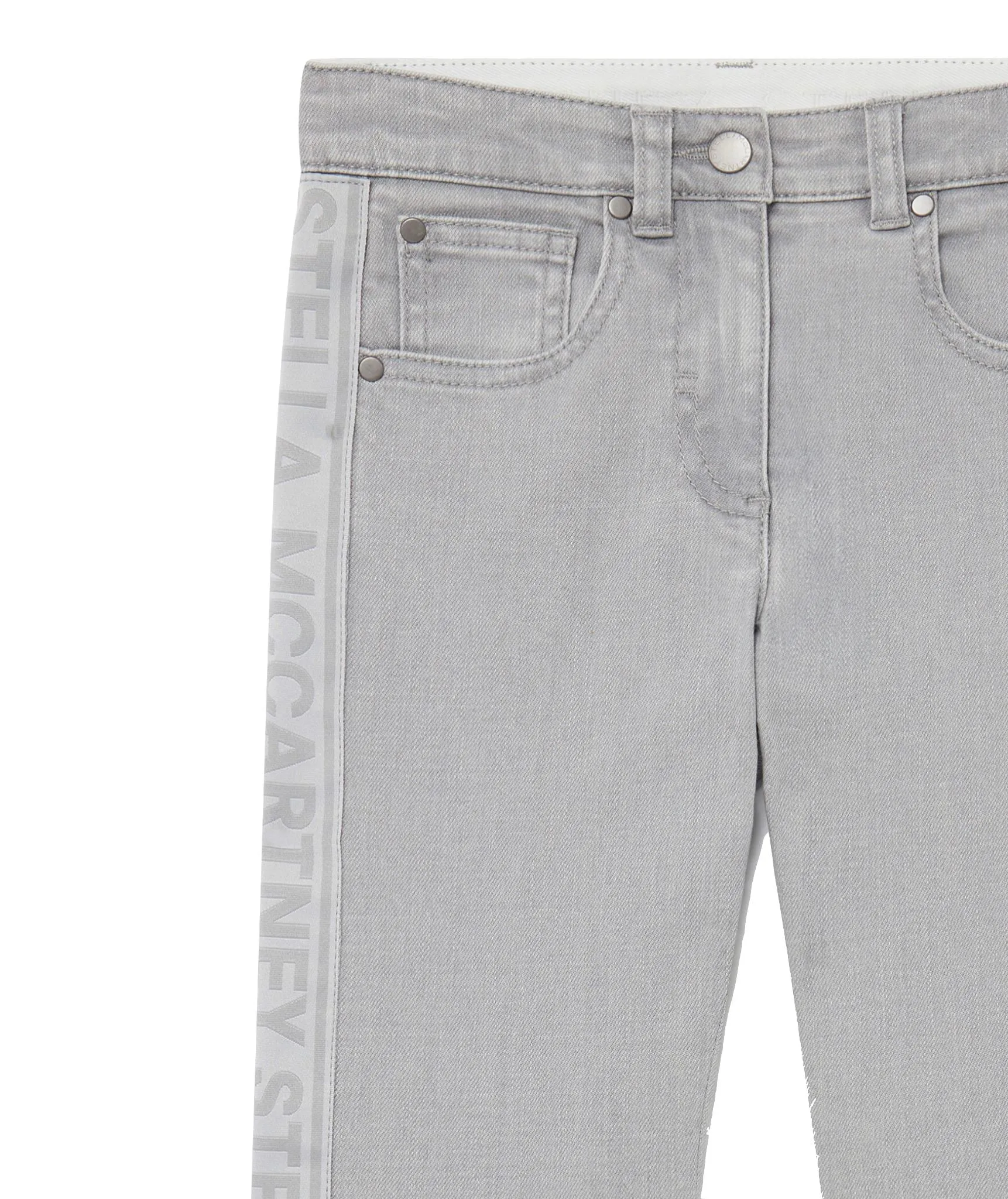 Stella McCartney Kids Branded Panel Denim Jeans