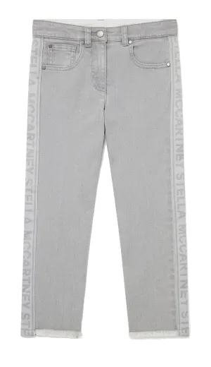 Stella McCartney Kids Branded Panel Denim Jeans