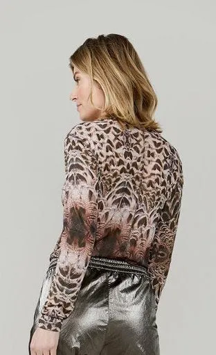 Summum Feather Mesh Top