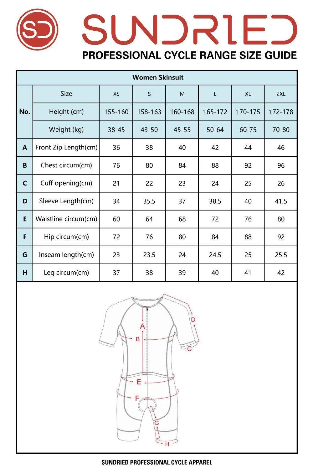 Sundried Velo Women's Aero Skinsuit